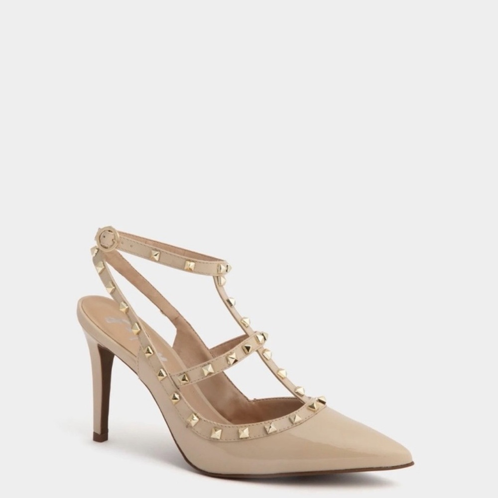 Nude Studded Elodie Nude Heels